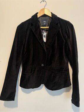 Gap Black Velvet Blazer BNWT